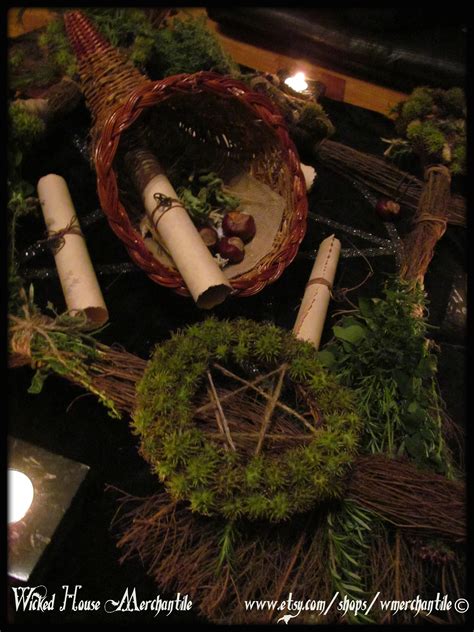 Wiccan holiday embellishments